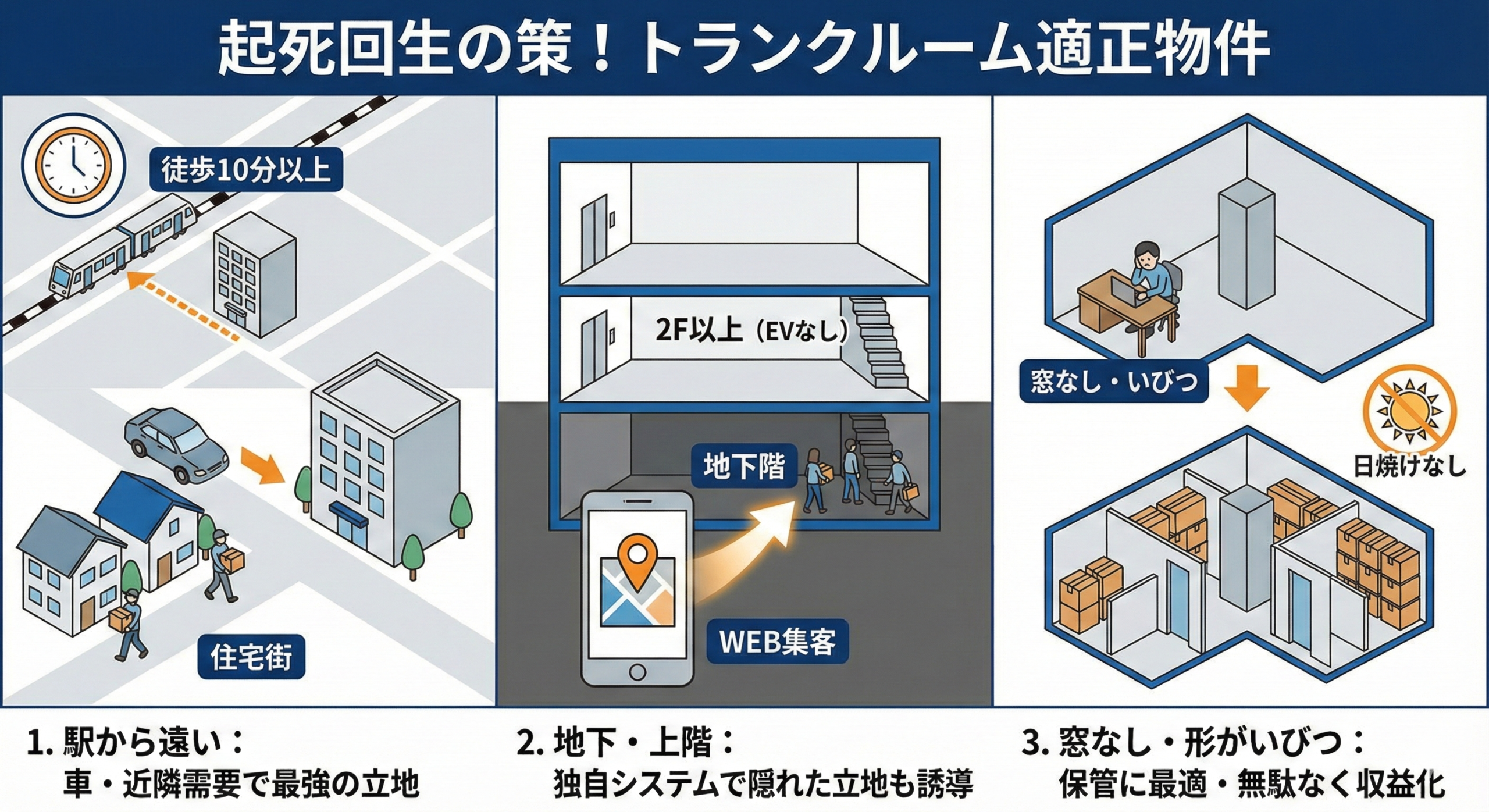 起死回生の策 トランクルームに合う物件